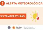 Alerta meteorológica por  altas temperaturas y tormentas 