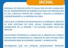 OSSE informa. Por hechos vandalicos el servicio se verá afectado en todo Jáchal: Se robaron 3 transformadores en Pampa del Chañar