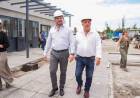 El gobernador recorrió el avance de obra del Centro Integrador Comunitario de Marquesado