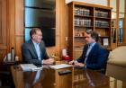Santilli recibió al Gobernador Marcelo Orrego en Casa Rosada