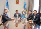 Orrego recibió a una autoridad de una compañía aérea low cost