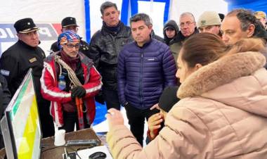 El Gobernador Orrego estuvo en el campamento del Comité de Crisis que busca a la alemana Julia Horn