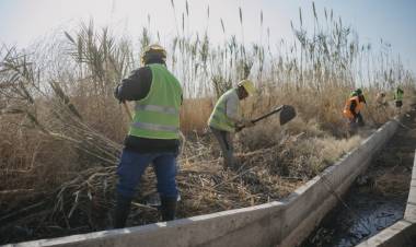 Departamento de Hidráulica: Adjudicaron la obra de limpieza de canales para Jáchal