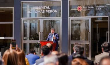 El gobernador Orrego puso en funciones el Hospital Tomás Perón, en Iglesia