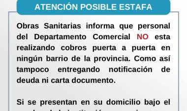OSSE alerta a sanjuaninos por falsos cobradores que se presentan a domicilio