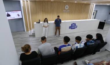 El equipo interdisciplinario de Deporte trabaja con los chicos que irán a River