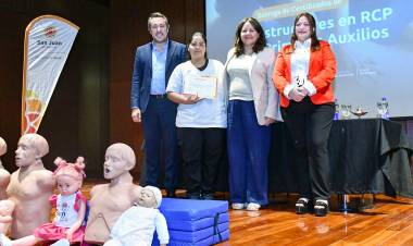 Entregaron certificados a instructores de RCP y Primeros Auxilios