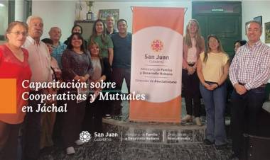 Capacitan para la formación de nuevas cooperativas y mutuales en Jáchal