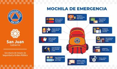 Recomendaciones para armar la mochila de emergencia ante un sismo