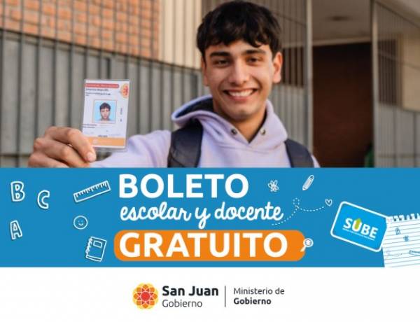 El Boleto Escolar y Docente Gratuito comenzará a funcionar el 18 de febrero