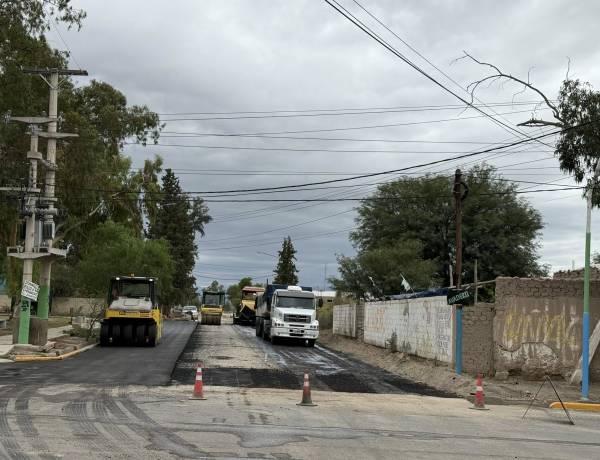Plan Pavimentos Urbanos en Jáchal: Obras en calle General Paz