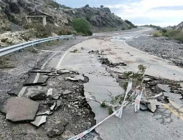 Estado de rutas y caminos de San Juan luego de las fuertes lluvias