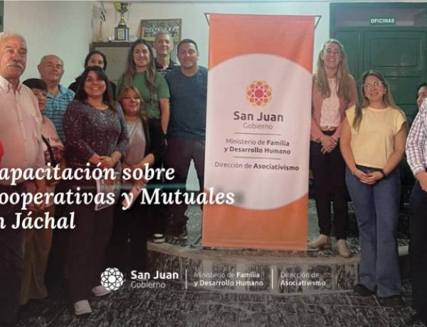 Capacitan para la formación de nuevas cooperativas y mutuales en Jáchal