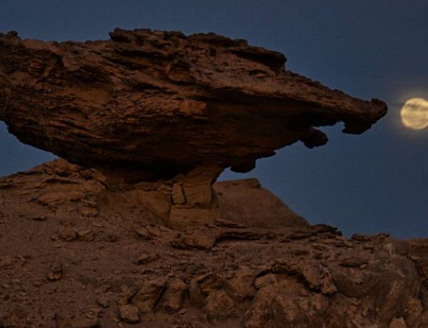 La magia de la luna llena vuelve a iluminar Ischigualasto