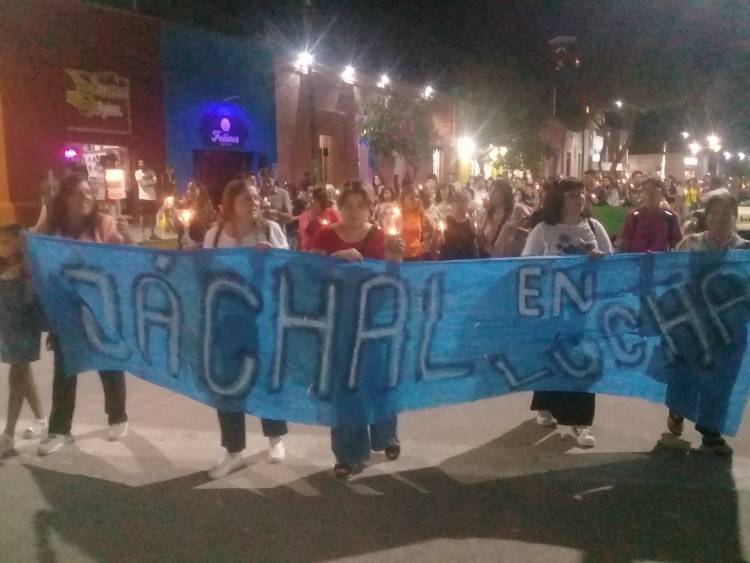 Docentes Autoconvocados de Jáchal en multitudinaria Marcha de Antorchas