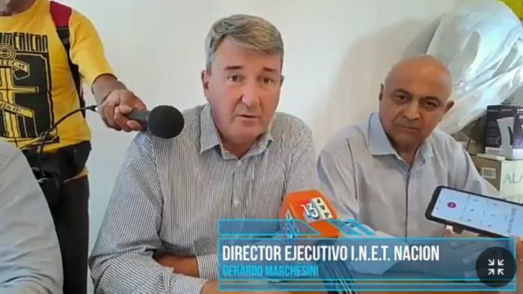 Las máximas autoridades del “I.N.E.T” Nación pasaron por Jáchal y valoraron la gestión de Jorge Luis Codorniú