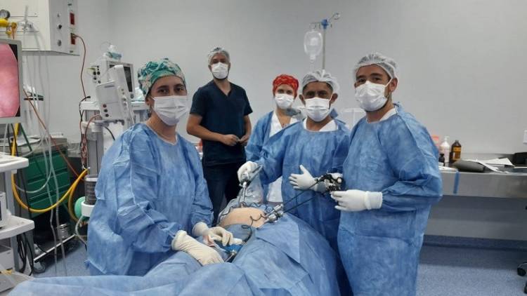 Realizan la primera cirugía laparoscópica ginecológica en el Hospital de Jáchal