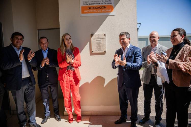 El gobernador Orrego inauguró una nueva delegación del Registro Civil en Jáchal