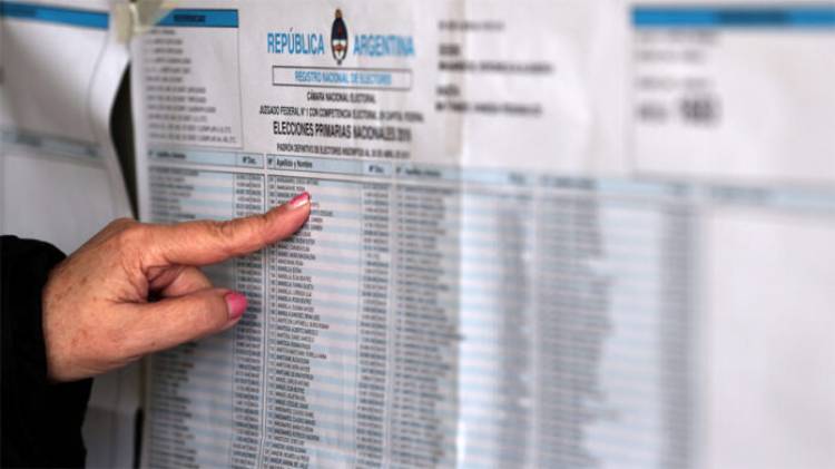La Cámara Nacional Electoral habilitó el Padrón Provisorio para consultas y reclamos