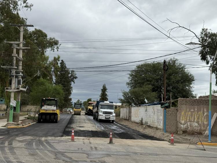 Plan Pavimentos Urbanos en Jáchal: Obras en calle General Paz